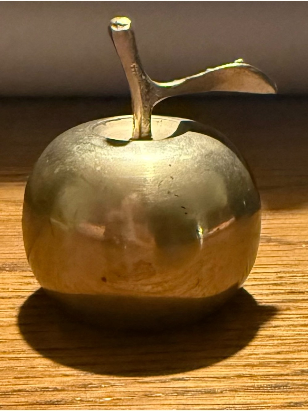 Vintage Brass Apple Bell